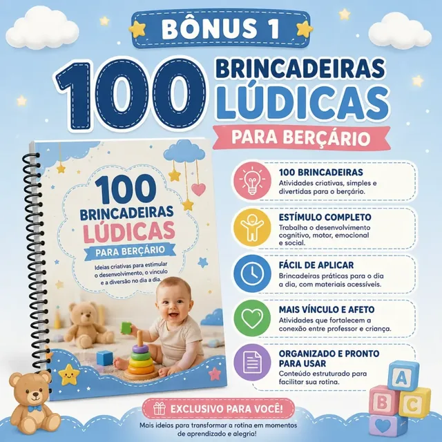 100 Brincadeiras Lúdicas para Berçario