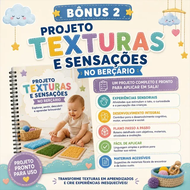 Projeto Texturas e Sensações no Berçário